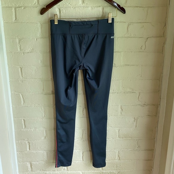 Danskin now size XS grey gray & orange stretchy workout yoga leggings fit - Picture 5 of 15